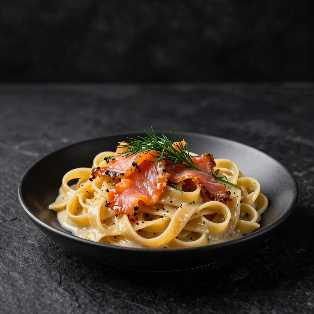 Creamy Smoked Salmon Tagliatelle