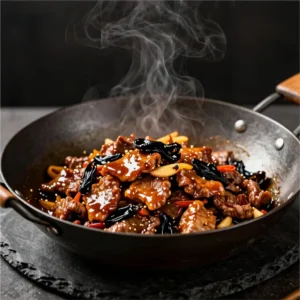 Black Garlic Beef Tenderloin Wok